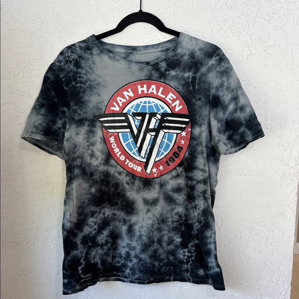 Van Halen World Tour 1984 Tie-Dye T-Shirt